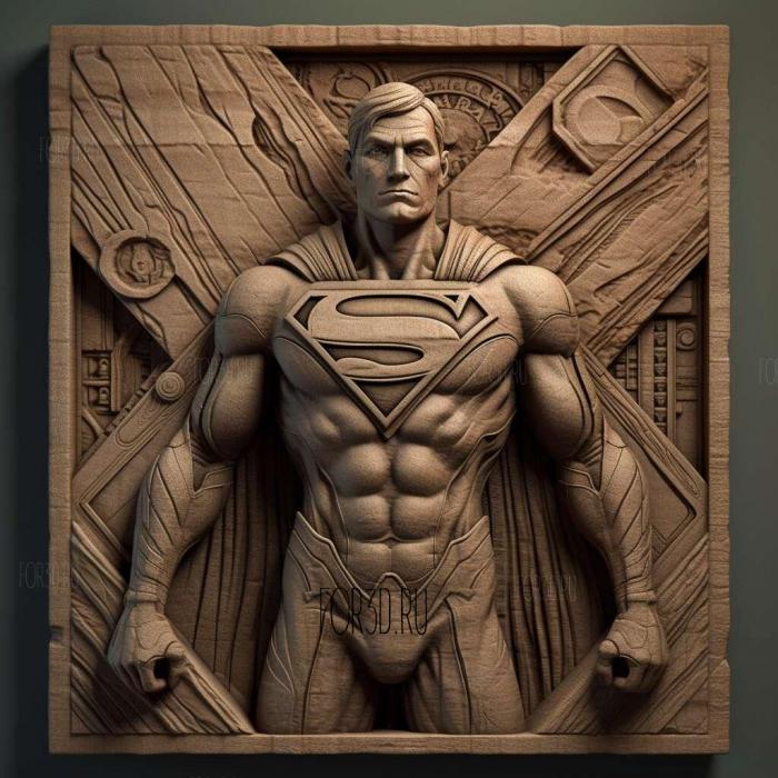 stl Supermanen movie 1 stl model for CNC