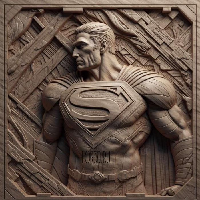 stl Supermanen movie 4 stl model for CNC