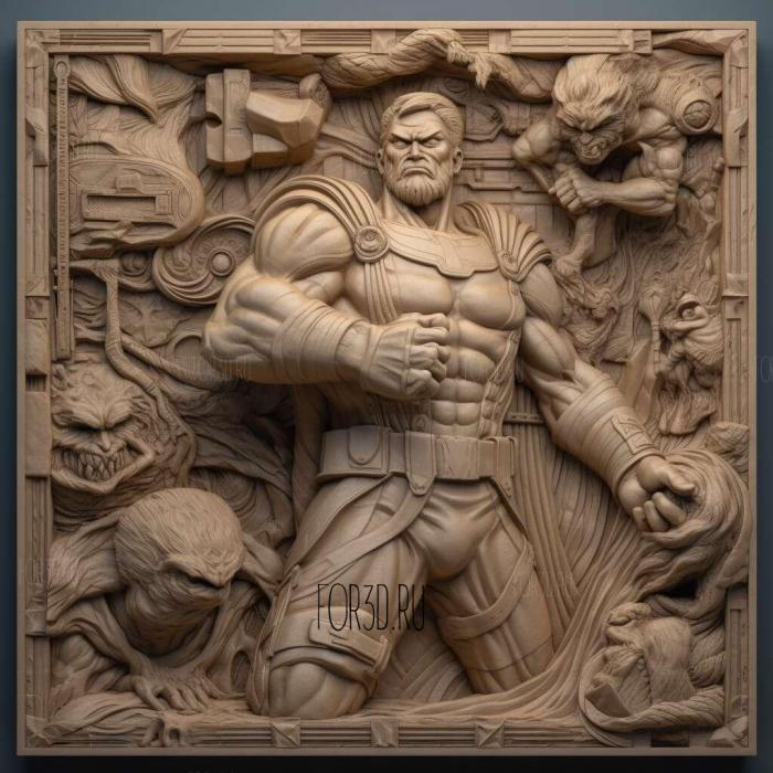 Ван Пис Сильный мир аниме 1 3d stl модель для ЧПУ