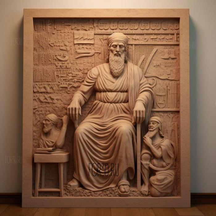 Moses The Ten Commandments by Charlton Heston 2 stl model for CNC