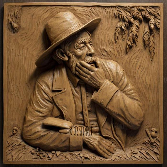 Art of Earle D Chesney American cartoonist 3 stl model for CNC