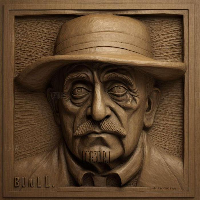 France Drama Director Luis Bunuel 2 stl model for CNC