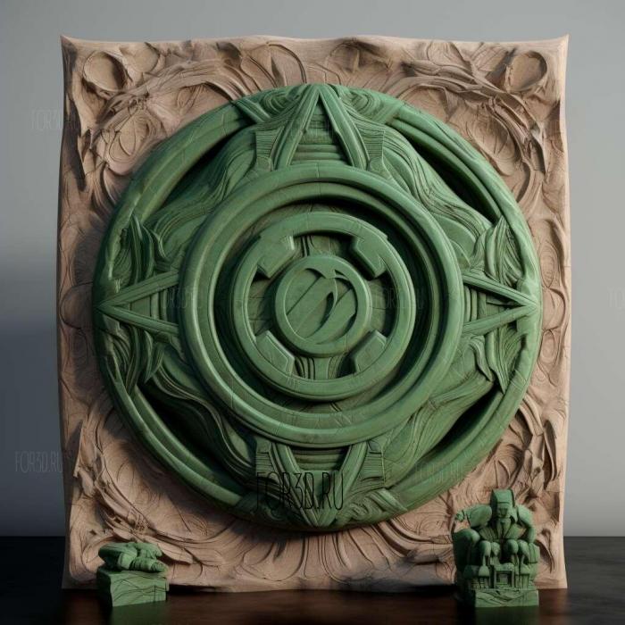 Green Lantern movie 1 stl model for CNC