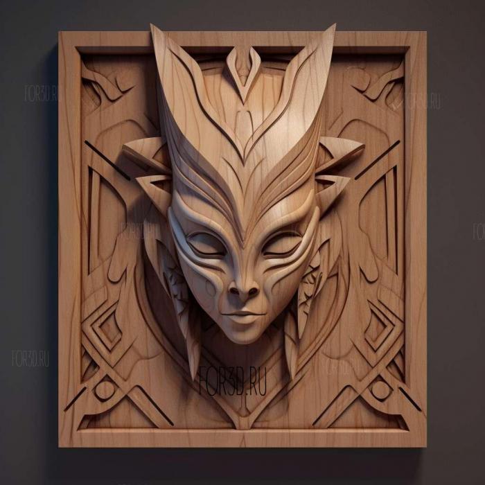 st ahsoka tano 3d model 2 stl model for CNC