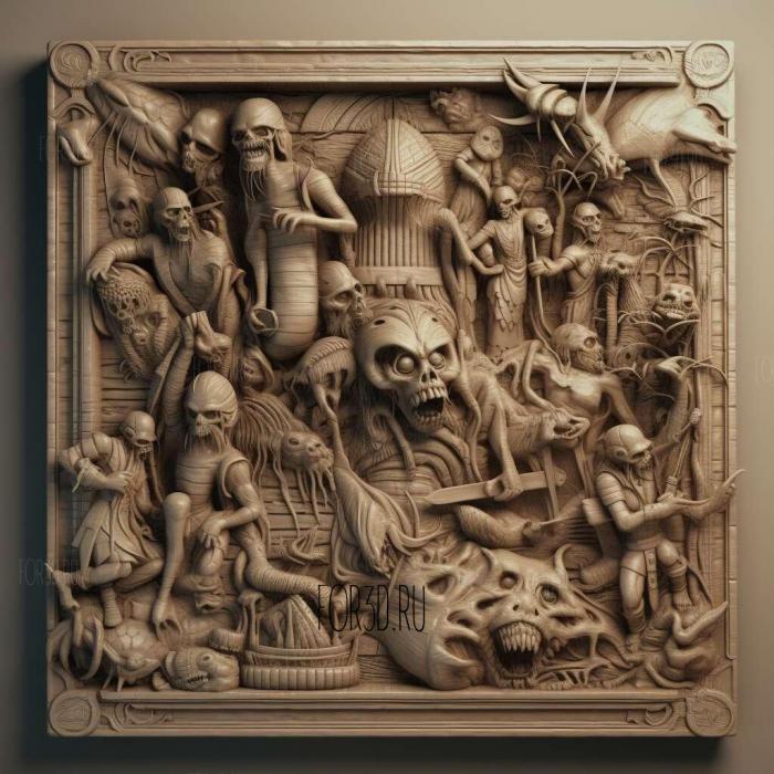 History of Horror series 1 stl model for CNC