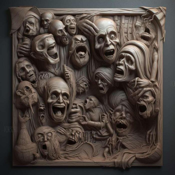 History of Horror series 2 stl model for CNC