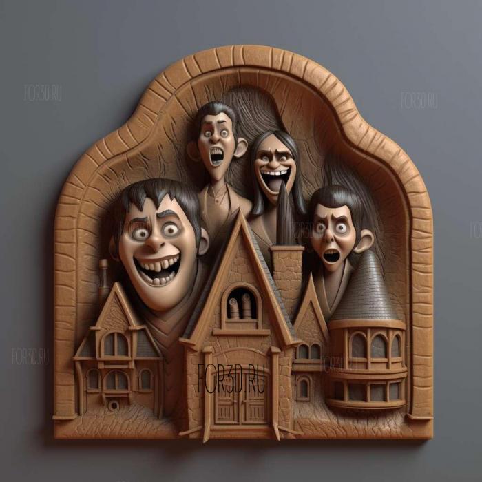 Hotel Transylvania movie 3 stl model for CNC