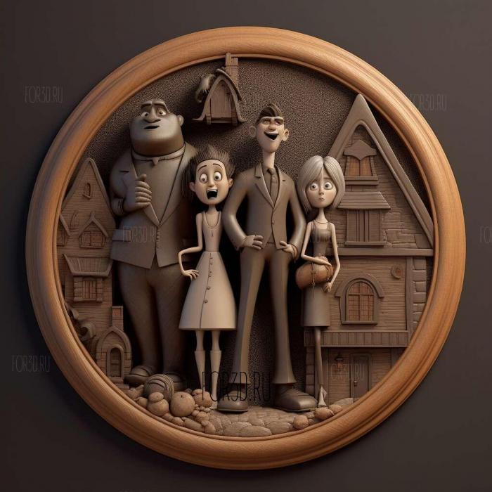 Hotel Transylvania movie 4 stl model for CNC