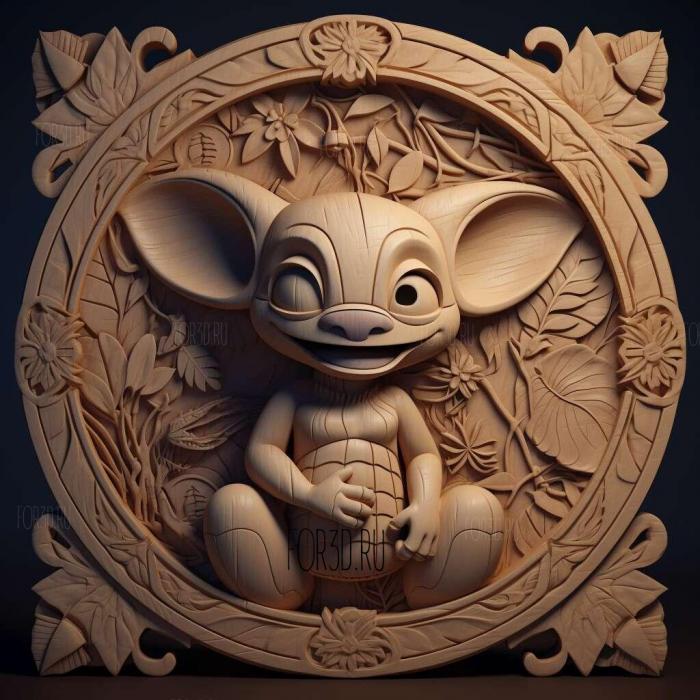 Lilo Stitch The Series series 1 3d stl модель для ЧПУ