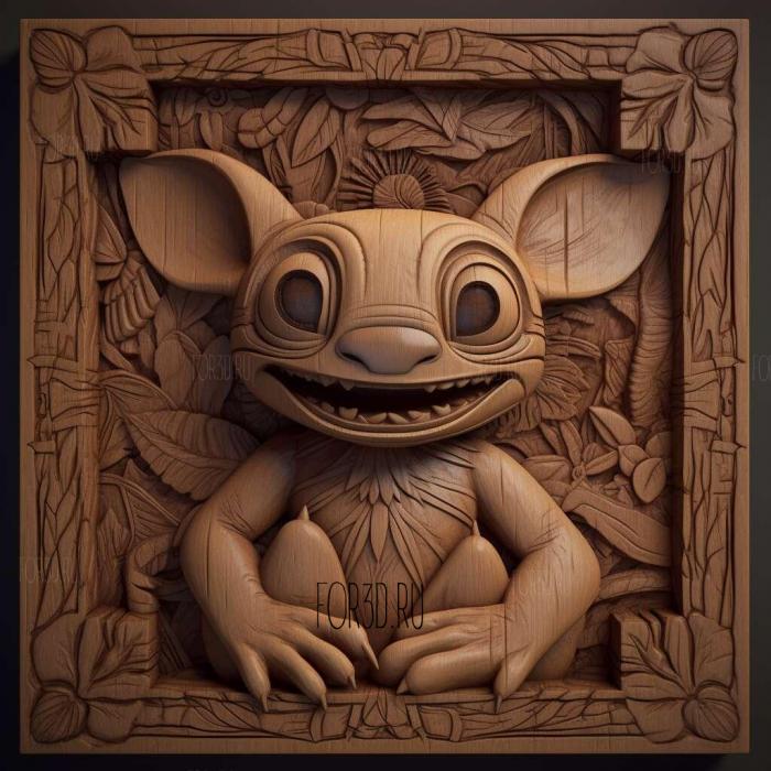 Lilo Stitch The Series series 2 stl model for CNC