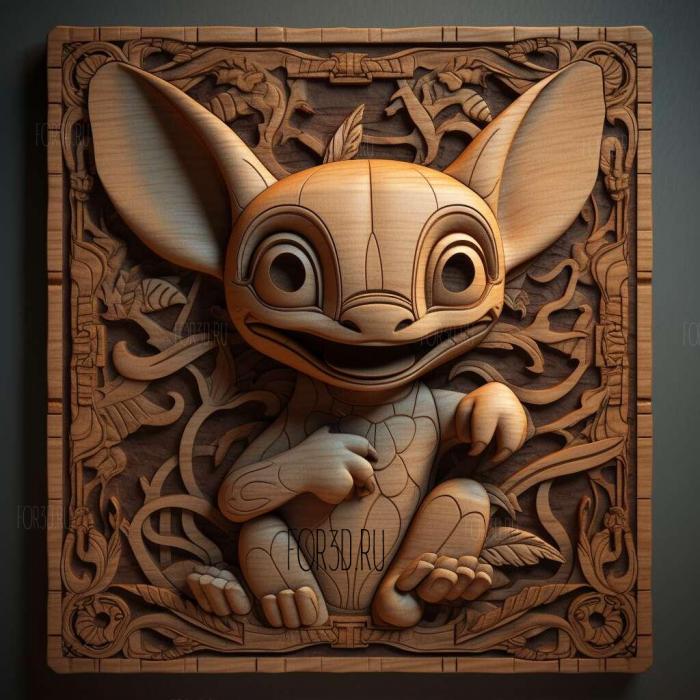 Lilo Stitch The Series series 4 stl model for CNC