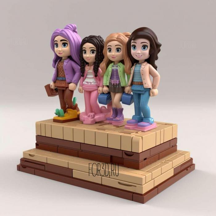 Lego Friends TV series 1 stl model for CNC