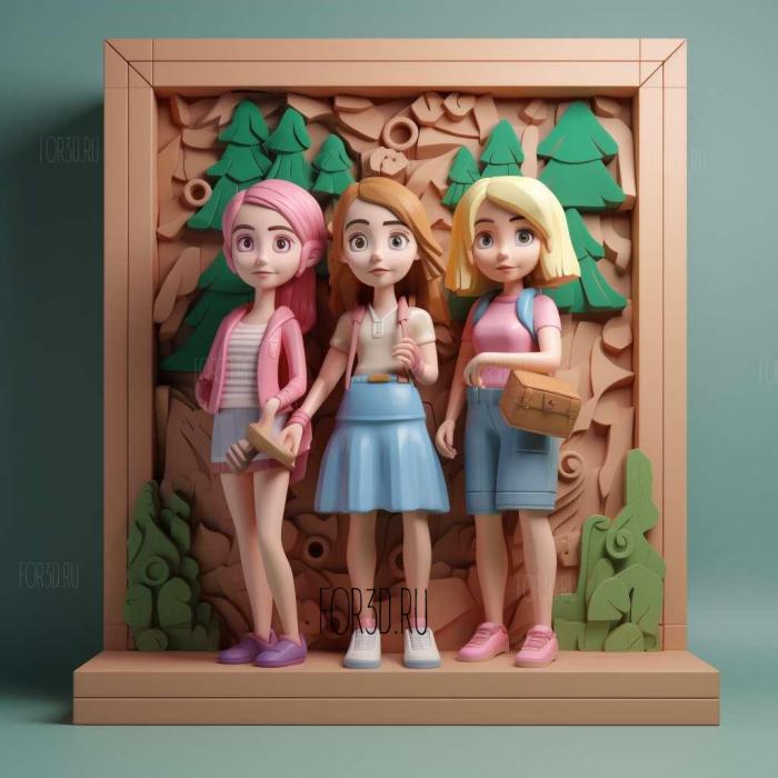 Lego Friends TV series 4 stl model for CNC