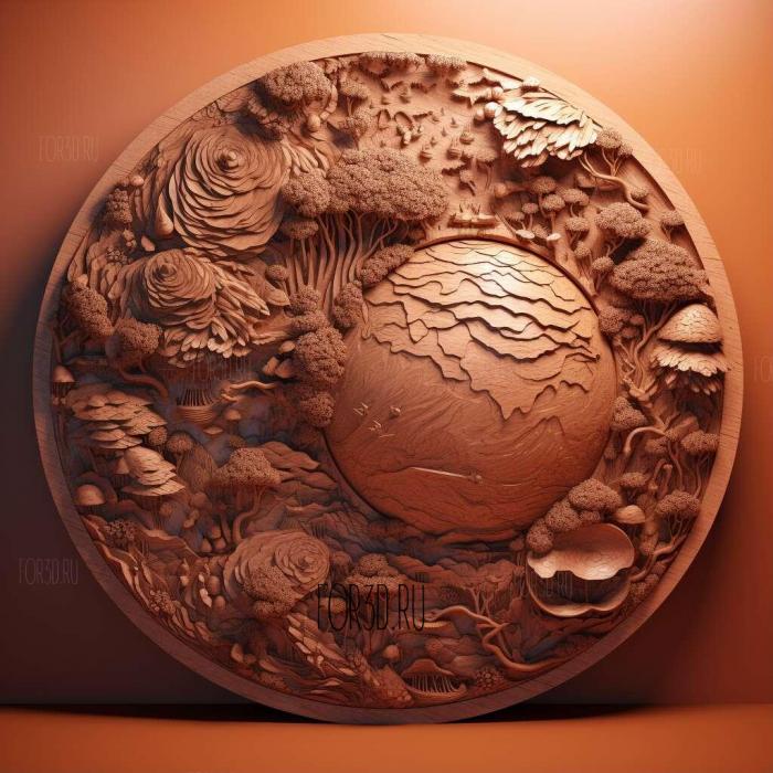 Our Planet TV series 1 stl model for CNC