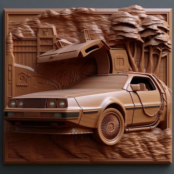 Back to the Future 2 stl model for CNC