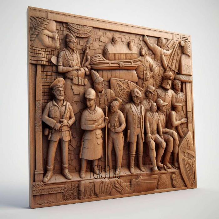 The Rule of Law Police Stories 4 stl model for CNC