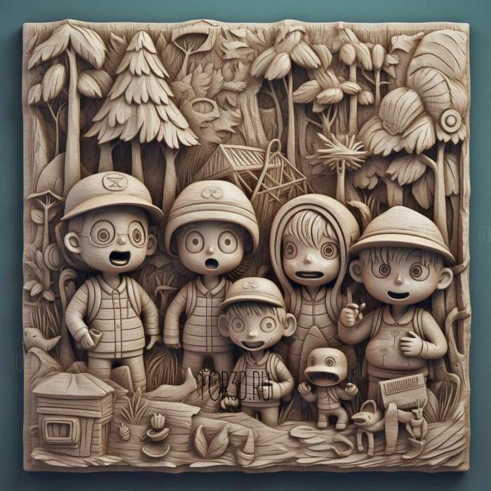 stl Summer Camp Island TV series 2 stl model for CNC