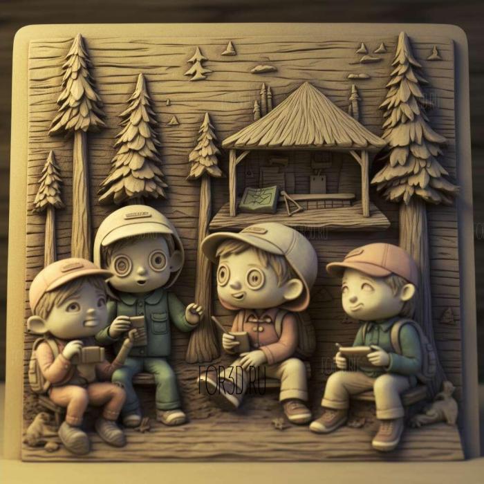 stl Summer Camp Island TV series 4 stl model for CNC