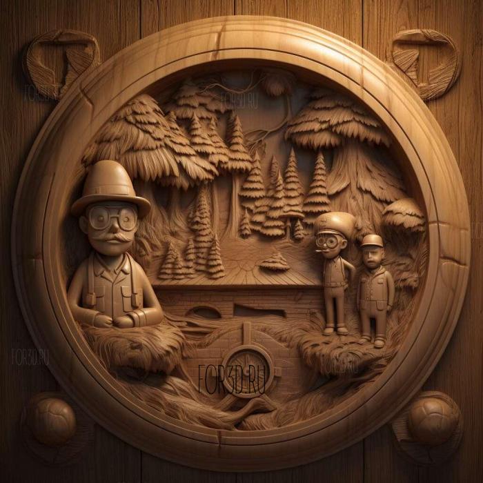 Gravity Falls TV series 3 stl model for CNC