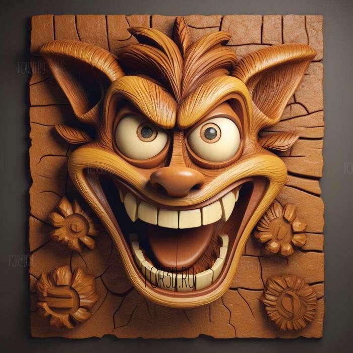 Crash Bandicoot from Crash Bandicoot 1 stl model for CNC