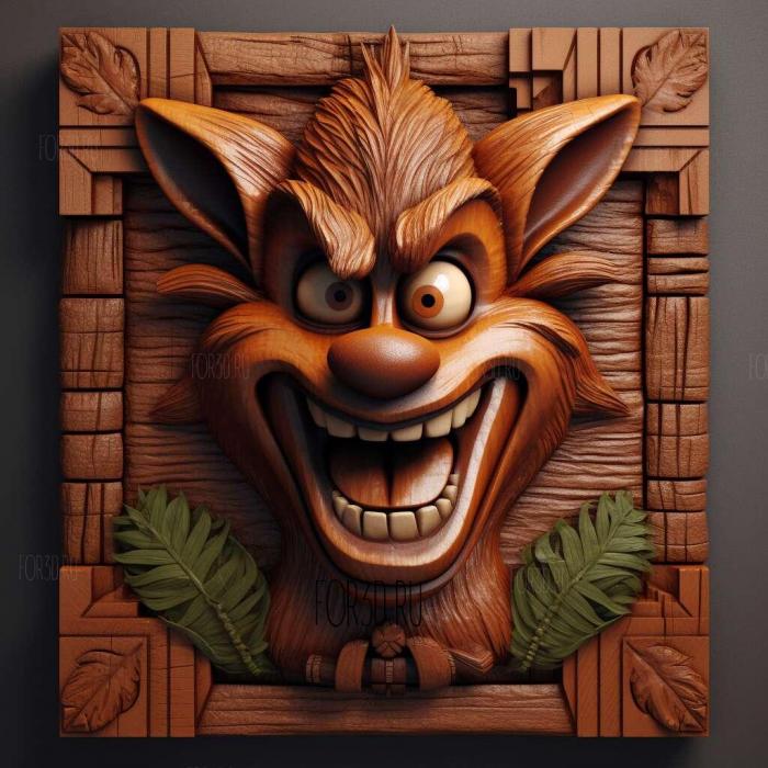 Crash Bandicoot from Crash Bandicoot 3 stl model for CNC