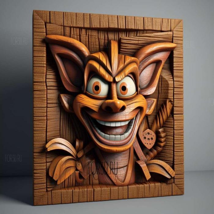 Crash Bandicoot from Crash Bandicoot 4 stl model for CNC