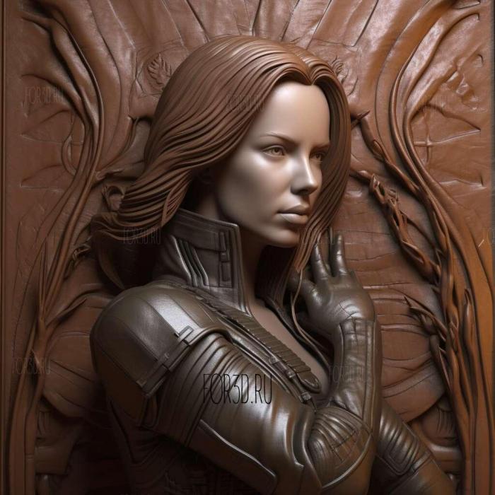 Natasha Romanoff or Black Widow 2 stl model for CNC