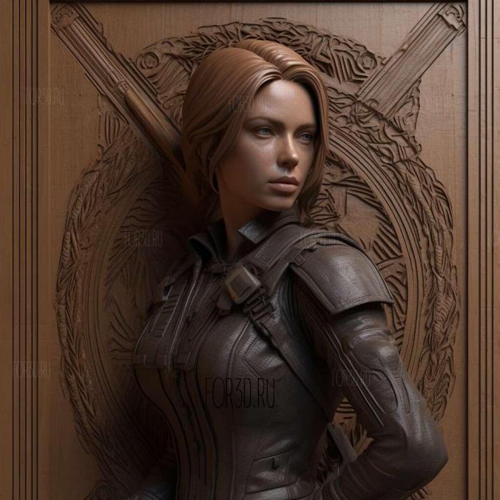 Natasha Romanoff or Black Widow 4 stl model for CNC