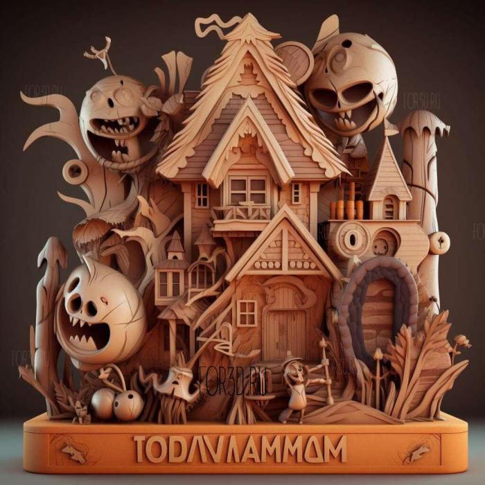 Hotel Transylvania Transformania movie 2 stl model for CNC