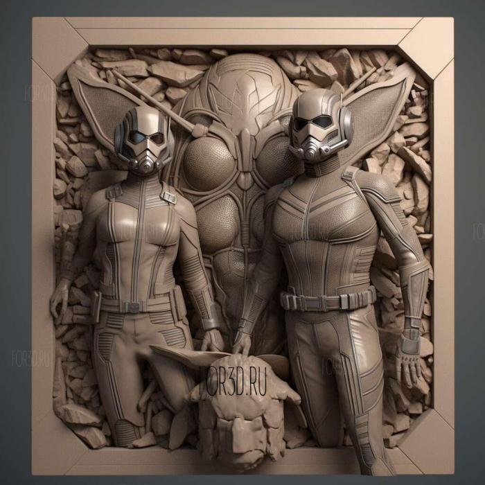 Ant Man and the Wasp 4 3d stl модель для ЧПУ