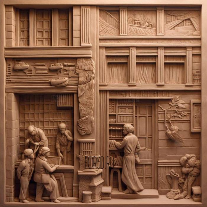stl The Apartment 3 stl model for CNC