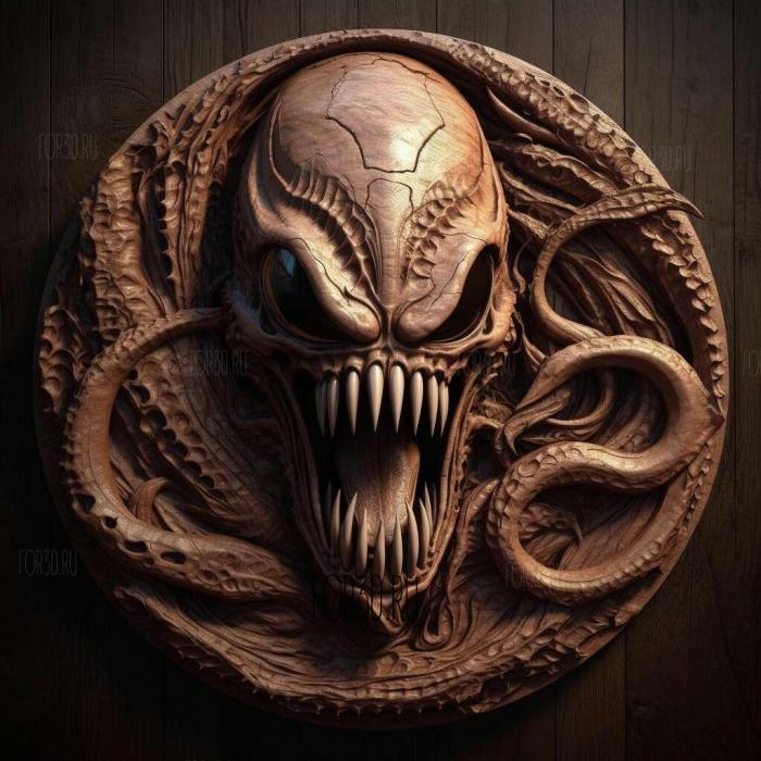 stl Venom Symbiote 2 3d stl модель для ЧПУ