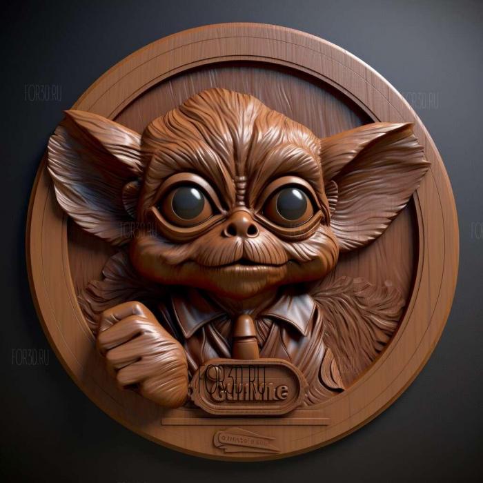 Gizmo from Gremlins 2 stl model for CNC