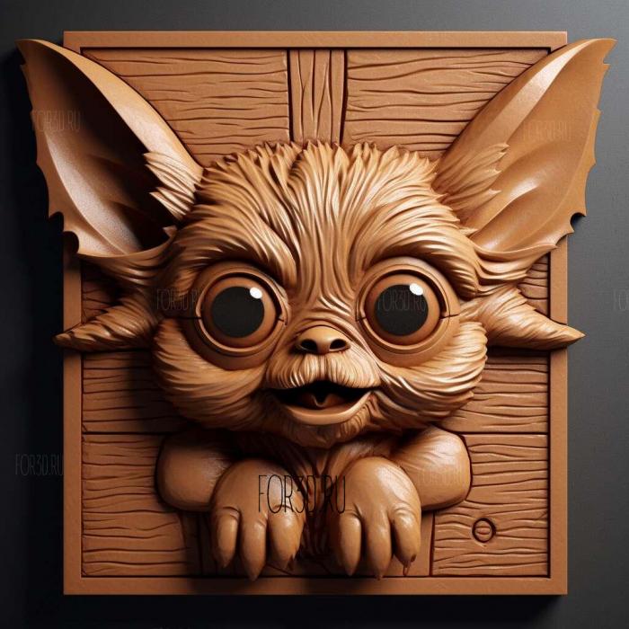 Gizmo from Gremlins 4 stl model for CNC