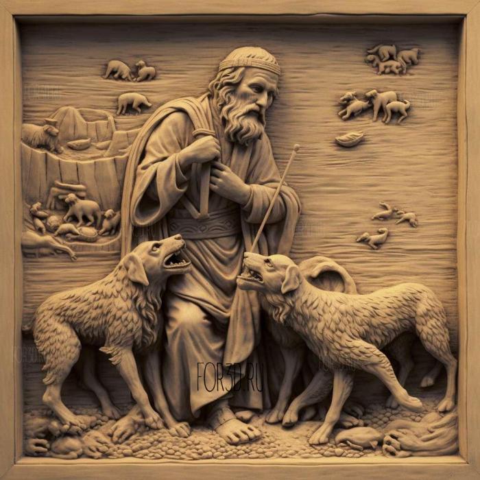 Aesops Fables Aesop circa 620 560 BC 4 stl model for CNC