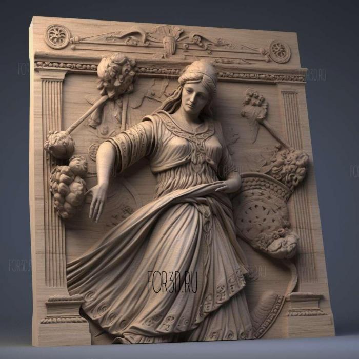 Medea Euripides 431 BC 2 stl model for CNC