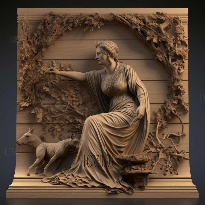 Medea Euripides 431 BC 3 stl model for CNC