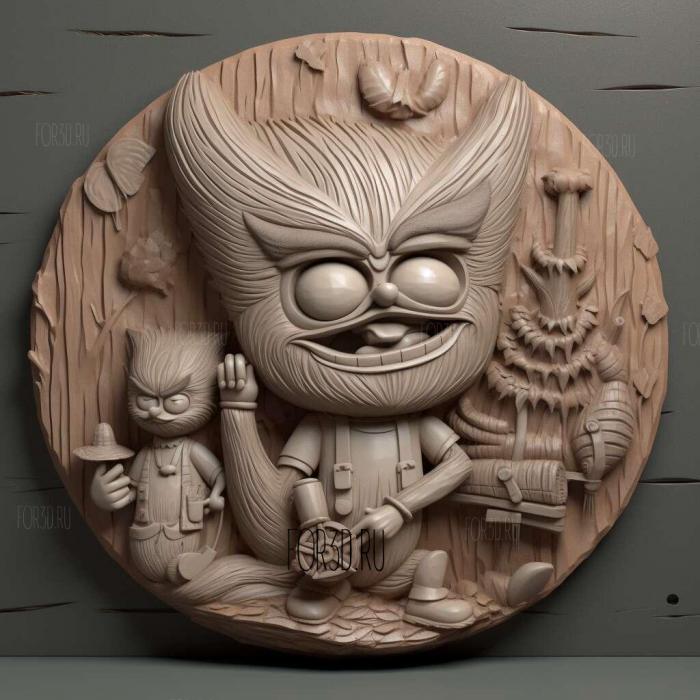 Regular Show TV series 1 stl model for CNC