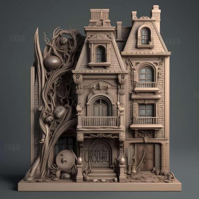 The Addams Family Mansion Mayhem 2 stl model for CNC