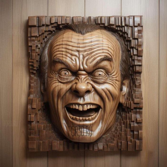 Jack Torrance The Shining Jack Nicholson 1 stl model for CNC