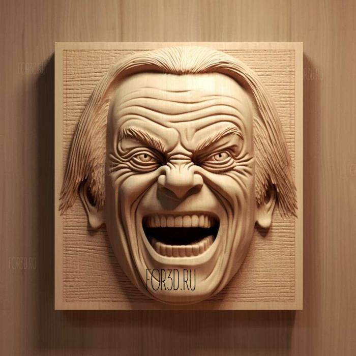 Jack Torrance The Shining Jack Nicholson 4 stl model for CNC