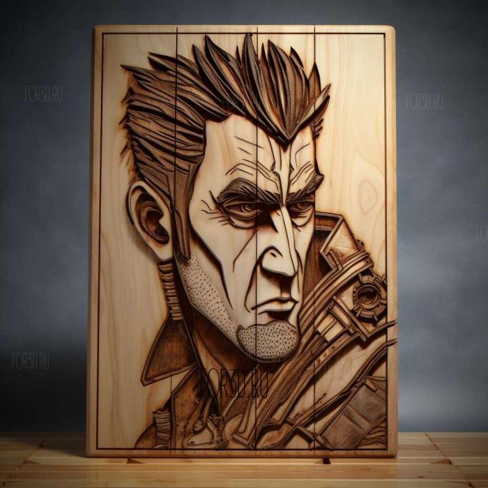 Handsome Jack from Borderlands 4 stl model for CNC