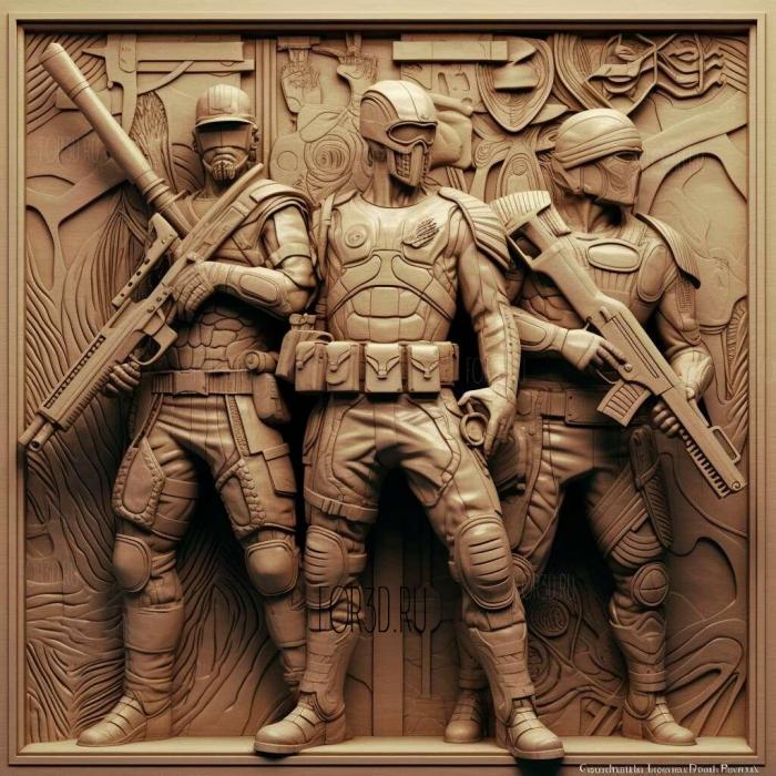 stl The Defenders series 1 stl model for CNC