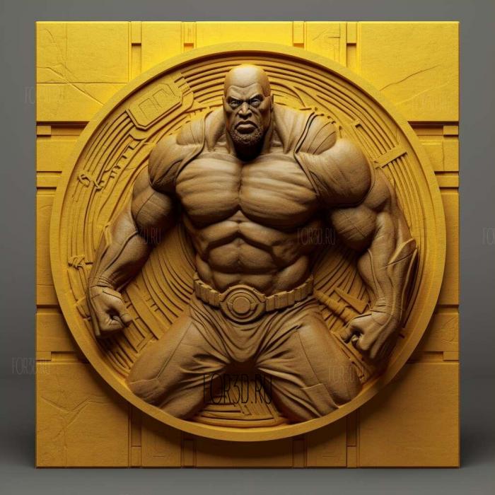 Luke Cage also known as Power Man 2 stl model for CNC