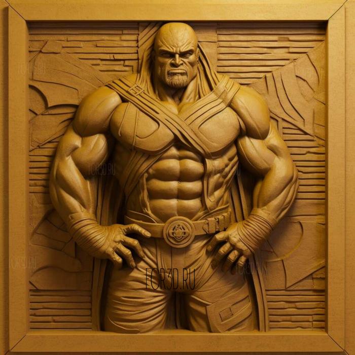 Luke Cage also known as Power Man 3 stl model for CNC