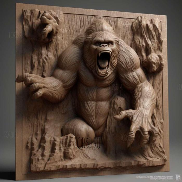 st king kong 3d model 1 stl model for CNC