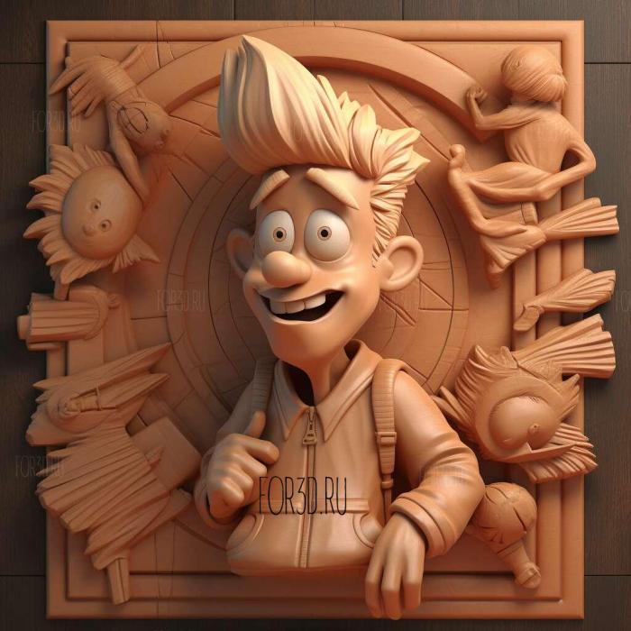 Hey Arnold TV series 2 stl model for CNC