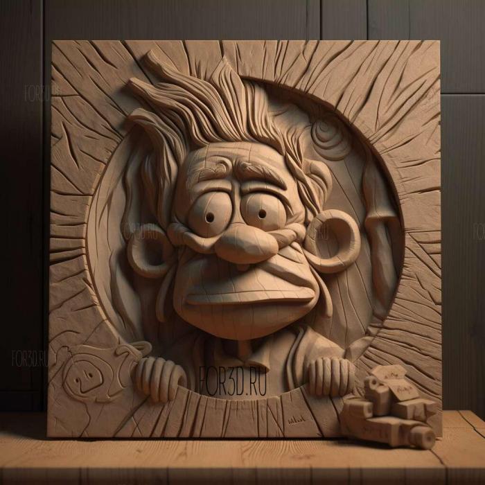 Hey Arnold TV series 4 stl model for CNC