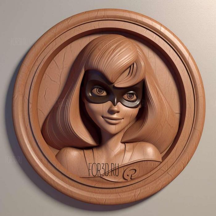 Helen Parr The Incredibles 1 stl model for CNC