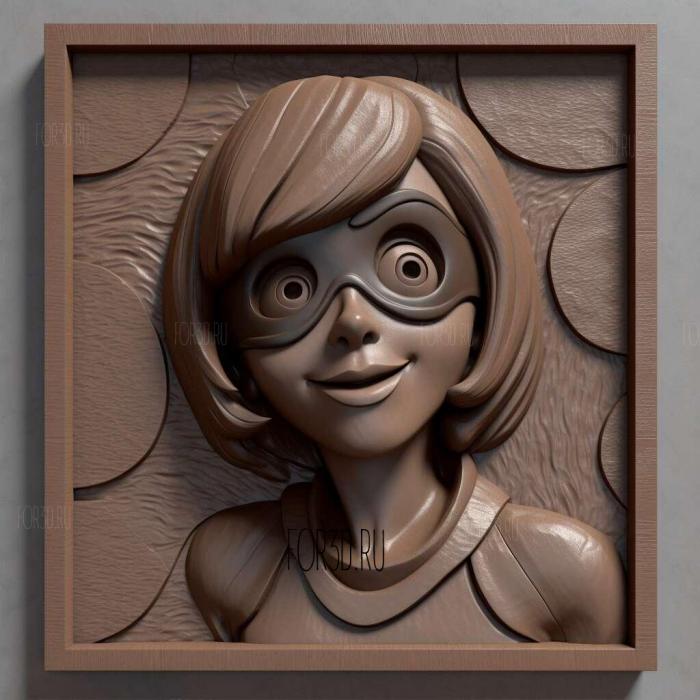 Helen Parr The Incredibles 3 stl model for CNC